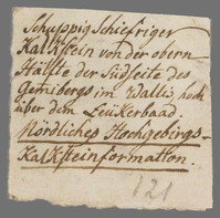 L 01302
<br/>
Label met opschrift
<br/>
<em>Escher von der Linth, Johannes Conrad (1767-1823)</em>